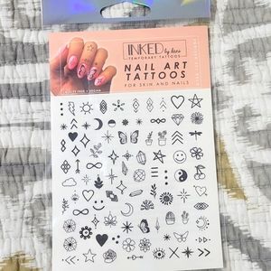INKED by Dani Temporary Tattoos Nail Finger Art Tattoos Vegan Cruelty Free NWT